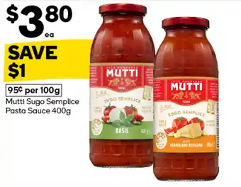 Woolworths Mutti Sugo Semplice Pasta Sauce offer