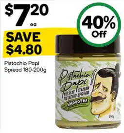 Woolworths Pistachio Papi Spread offer