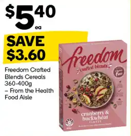 Woolworths Freedom Crafted Blends Cereals offer