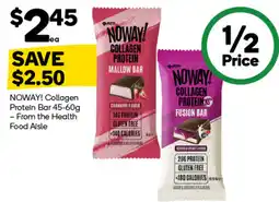 Woolworths NOWAY! Collagen Protein Bar offer
