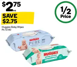 Woolworths Huggies Baby Wipes offer