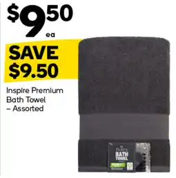 Woolworths Inspire Premium Bath Towel - Assorted offer