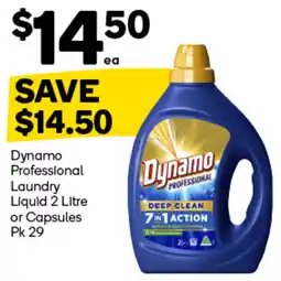Woolworths Dynamo Professional Laundry Liquid offer