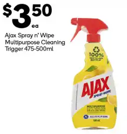 Woolworths Ajax Spray n' Wipe Multipurpose Cleaning Trigger offer