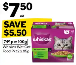 Woolworths Whiskas Wet Cat Food offer