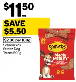 Woolworths Schmackos Strapz Dog Treats offer