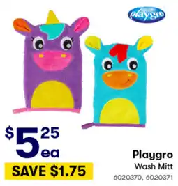 Woolworths Playgro Wash Mitt offer