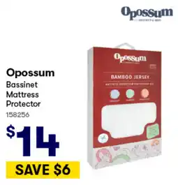 Woolworths Opossum Bassinet Mattress Protector offer