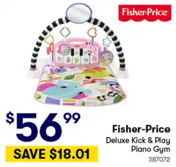 Woolworths Fisher-Price Deluxe Kick & Play Piano Gym offer