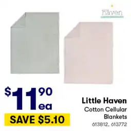 Woolworths Little Haven Cotton Cellular Blankets offer