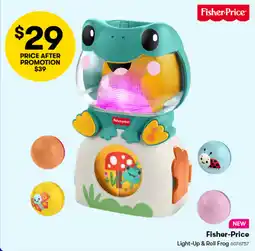 Woolworths Fisher-Price Light-Up & Roll Frog offer