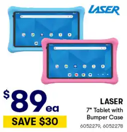 Woolworths Laser 7" Tablet with Bumper Case offer