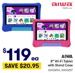 Woolworths AIWA 8" Wi-Fi Tablet with Stand Case offer