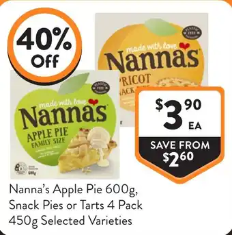 Foodworks Nanna's Apple Pie offer