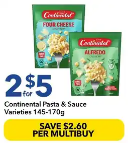 Ritchies Continental Pasta & Sauce Varieties offer