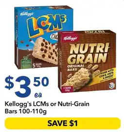 Ritchies Kellogg's LCMs or Nutri-Grain Bars offer
