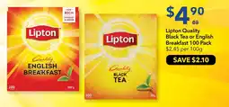 Ritchies Lipton Quality English Breakfast offer