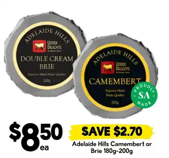 Drakes Adelaide Hills Camembert or Brie offer