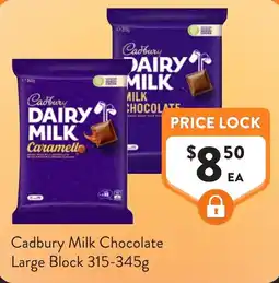 Foodworks Cadbury Milk Chocolate offer