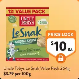 Foodworks Uncle Tobys Le Snak Value Pack offer