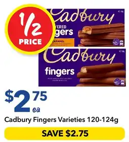 Ritchies Cadbury Fingers Varieties offer