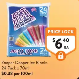 Foodworks Zooper Dooper Ice Blocks offer