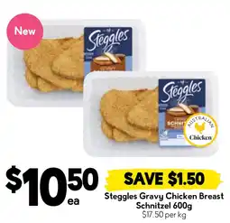 Drakes Steggles Gravy Chicken Breast Schnitzel offer