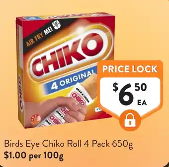 Foodworks Birds Eye Chiko Roll offer