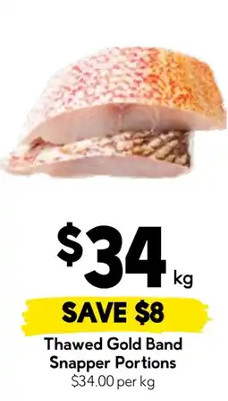 Drakes Thawed Gold Band Snapper Portions offer