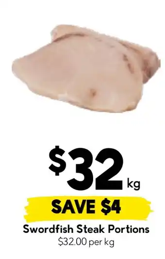 Drakes Swordfish Steak Portions offer