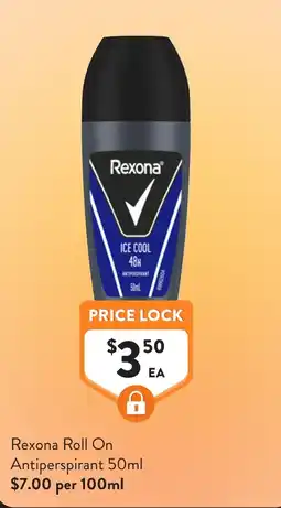 Foodworks Rexona Roll On Antiperspirant offer