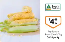 Foodworks Pre-Packed Sweet Corn offer