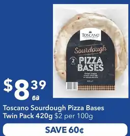 Ritchies Toscano Sourdough Pizza Bases offer