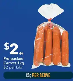 Ritchies Pre-packed Carrots offer