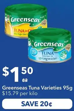 Ritchies Greenseas Tuna Varieties offer