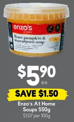 Drakes Enzo's At Home Roast Pumpkin & Mascarpone Soup offer