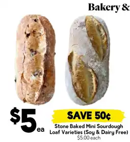 Drakes Stone Baked Mini Sourdough Loaf Varieties offer