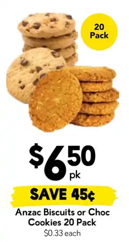Drakes Anzac Biscuits or Choc Cookies offer