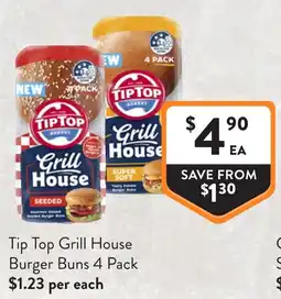 Foodworks Tip Top Grill House Burger Buns offer