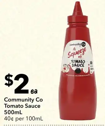 Ritchies Community Co Tomato Sauce offer