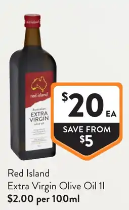 Foodworks Red Island Extra Virgin Olive Oil offer