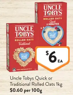 Foodworks Uncle Tobys Rolled Oats offer