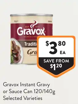 Foodworks Gravox Instant Gravy or Sauce Can offer