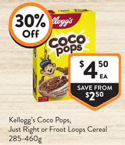 Foodworks Kellogg's Coco Pops offer