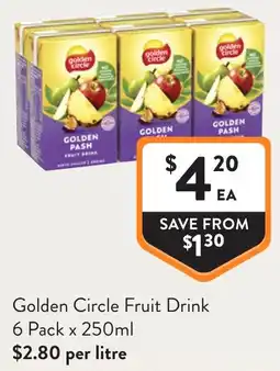 Foodworks Golden Circle Fruit Drink offer