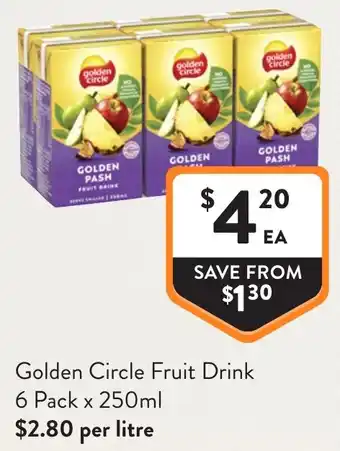 Foodworks Golden Circle Fruit Drink offer
