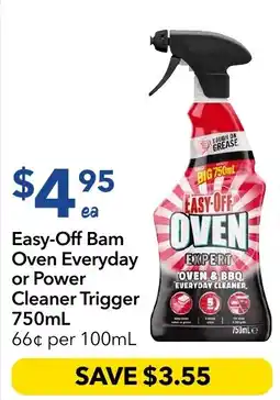 Ritchies Easy-Off Bam Oven Everyday or Power Cleaner Trigger offer