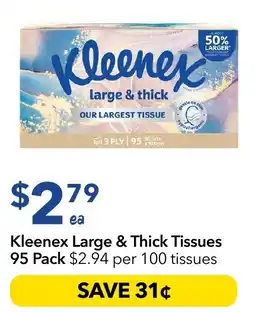 Ritchies Kleenex Large & Thick Tissues offer