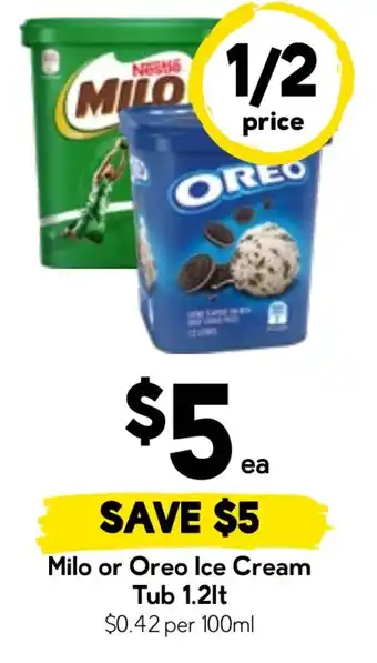 Drakes Milo or Oreo Ice Cream offer