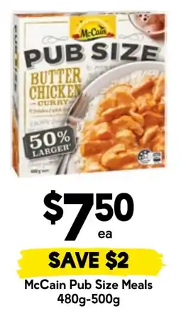 Drakes McCain Pub Size Meals offer